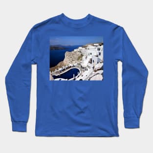 The Greek Island of Santorini Long Sleeve T-Shirt